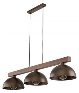 Κρεμαστό Φωτιστικό Οροφής 3xE27 Καφέ Ξύλο Oslo 6299 TK Lighting 6299 Καφέ