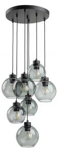 Κρεμαστό Φωτιστικό Οροφής 7xE27 Γυαλί Cubus TK Lighting 10207 Φιμέ/Smoke