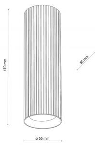 Σποτ Φωτιστικό Οροφής Downlight 1xGU10 17cm Tune TK Lighting 10024 Μαύρο