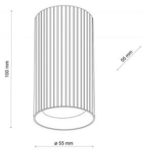 Σποτ Φωτιστικό Οροφής Downlight 1xGU10 10cm Tune TK Lighting 10022 Ασπρόμαυρο