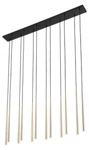 Κρεμαστό Φωτιστικό Οροφής 12xG9 Piano TK Lighting 10119 Μαύρο-Χρυσό