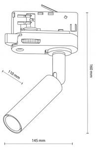 Σποτ Φωτιστικό Τριφασικής Ράγας G9 10W IP20 Tracer TK Lighting 4846 Λευκό