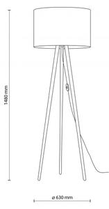 Επιδαπέδιο Φωτιστικό E27 15W IP20 Tokyo TK Lighting 5286 Λευκό