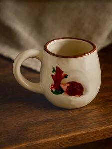 Sinsay - Κούπα με φθινοπωρινό μοτίβο - καφέ