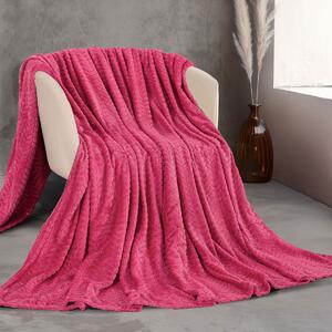 Κουβέρτα Fleece Υπέρδιπλη (220x240) Rythmos Harmonie Φούξια