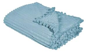 Κουβέρτα Fleece Καναπέ Pom-Pom (1353-1355) Das Home - 35 - light blue