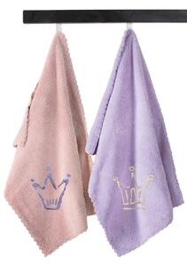 Σετ 2 Βρεφικές Πετσέτες Baby Girl Princess Crown (SET1) 35X50 Guy Laroche