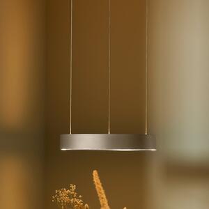 LOOM DESIGN Κρεμαστό φωτιστικό LED Velora, κρεμ, Ø 40 cm, ρυθμιζόμενη ένταση, ρυθμιζόμενος, Μπεζ, Σαλόνι / τραπεζαρία, Αλουμίνιο, σύγχρονο
