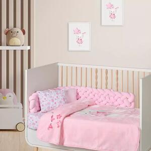 Κουβέρτα Κούνιας Βελουτέ Pink Rabbit (4917) Das Baby