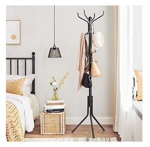 Καλόγερος Songmics, Μέταλλο, Μαύρο, 182 cm