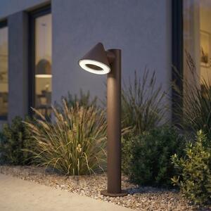 Lindby Φωτιστικό δρόμου LED Soran, καφέ, 60 cm, μέταλλο, IP44, Καφέ / Σκουριάς, Μέταλλο, σύγχρονο