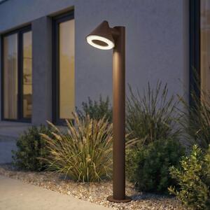 Lindby Φωτιστικό δρόμου LED Soran, καφέ, 100 cm, μέταλλο, IP44, Καφέ / Σκουριάς, Μέταλλο, σύγχρονο