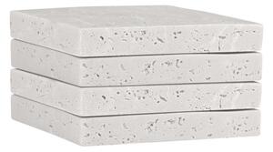 Σουβέρ (Σετ 4τμχ) Estia Travertine 07-36867