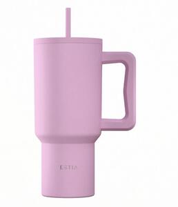 Κούπα Θερμός Με Λαβή & Καλαμάκι 900ml Estia Save The Aegean Tumbler Lavender 01-41472