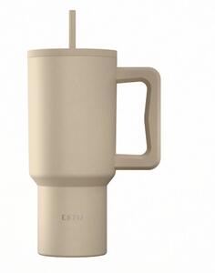 Κούπα Θερμός Με Λαβή & Καλαμάκι 900ml Estia Save The Aegean Tumbler Dune 01-41489