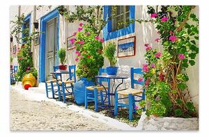 ΠΙΝΑΚΑΣ ΣΕ ΚΑΜΒΑ "GREEK STREET TAVERN" MEGAPAP ΨΗΦΙΑΚΗΣ ΕΚΤΥΠΩΣΗΣ 60X40X3ΕΚ