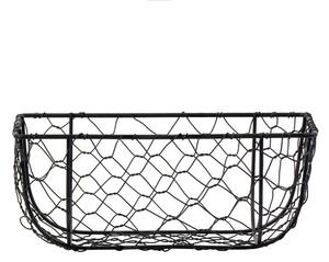 Espiel Καλάθι μεταλλικό μαύρο 23x15x10cm TAK118