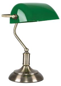 879-1T CAMERON, TABLE LAMP WITH GREEN GLASS Β2