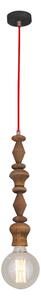 HL-027R-1 MELODY AGED WOOD PENDANT