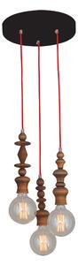 HL-042R-3P MELODY AGED WOOD PENDANT