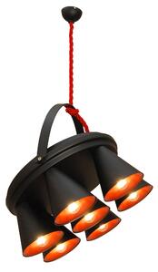 HL-3578-1A BRANDON BLACK & MAT COPPER PENDANT