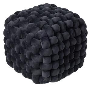 Πουφ (43x43x40) Das Home Stool line Μαύρο