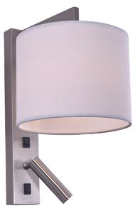 SE 122-2A LUCAS WALL LAMP NICKEL MAT 1Z5