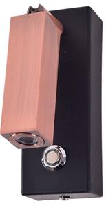 SE 128-1AC DAVE WALL LAMP BLACK-COPPER 1B1