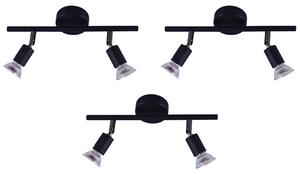 SE 140-B2 (x3) Saba Packet Black adjustable spotlight+