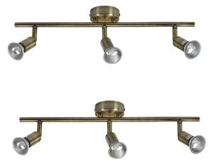 SE 140-BR3 (x2) Saba Packet Bronze adjustable spotlight+