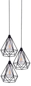 SE148-19-3 MILA PENDANT LAMP BLACK METAL+