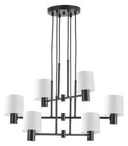 SE21-BL-100-SH1 ADEPT BLACK PENDANT WHITE SHADE+