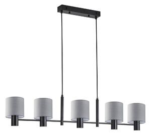 SE21-BL-120-SH2 ADEPT BLACK PENDANT GREY SHADE+