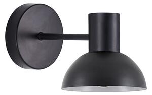 SE21-BL-16-MS3 ADEPT BLACK WALL LAMP BLACK METAL SHADE+