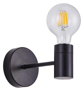 SE21-BL-16 ADEPT BLACK WALL LAMP Γ2