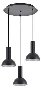 SE21-BL-4-3BL-MS3 ADEPT TUBE Black Pendant Black Metal Shade+