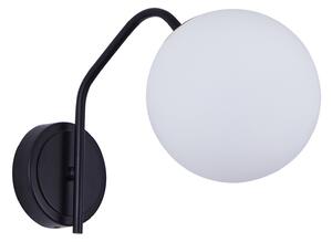 SE21-BL-25 FLAKE BLACK WALL LAMP OPAL GLASS Β1