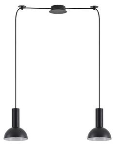 SE21-BL-4-BL2-MS3 ADEPT TUBE Black Pendant Black Metal Shade+