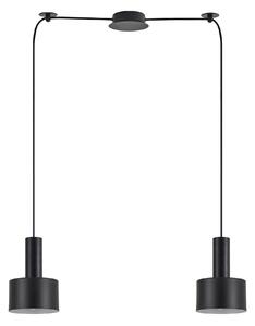 SE21-BL-4-BL2-MS1 ADEPT TUBE Black Pendant Black Metal Shade+