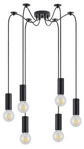 SE21-BL-4-BL6 ADEPT TUBE Black Pendant+