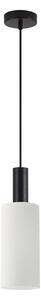 SE21-BL-4-GL3 ADEPT TUBE Black Pendant White Glass+