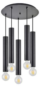 SE21-BL-5-5BL ADEPT TUBE BLACK Black Pendant+