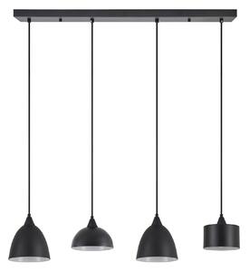 Se21-bl-b10-4bl-Ms123 Adept Flex Black Metal Shade Pendant+