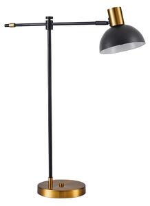 SE21-GM-36-MS3 ADEPT TABLE LAMP Gold Matt and Black Metal Table Lamp Black Metal Shade+