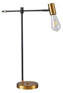 SE21-GM-36 ADEPT GOLD MATT & BLACK TABLE LAMP 1Β1