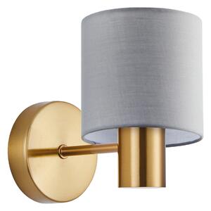 SE21-GM-16-SH2 GOLD MATT WALL LAMP GREY SHADE+