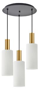 SE21-GM-4-3BL-GL3 ADEPT TUBE Gold Matt Pendant White Glass+