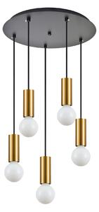 SE21-GM-4-5BL ADEPT TUBE Gold Matt Pendant+