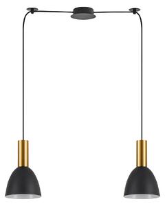 SE21-GM-4-BL2-MS2 ADEPT TUBE Gold Matt Pendant Black Metal Shade+