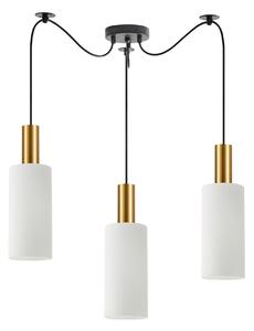 SE21-GM-4-BL3-GL3 ADEPT TUBE Gold Matt Pendant White Glass+